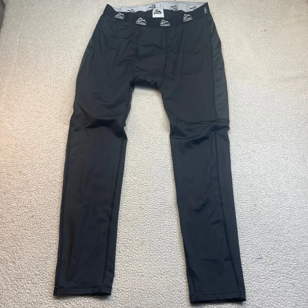 R-Tec Barrier Leggings Mens L Black Compression Base Layer Pants Made in USA